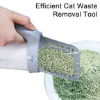Hygienic cat scoop with odour-stop function