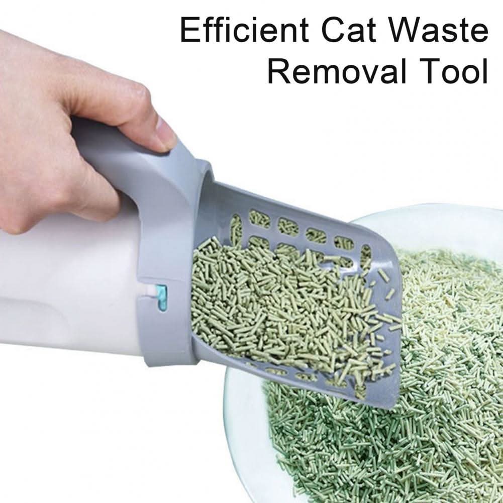 Hygienic cat scoop with odour-stop function