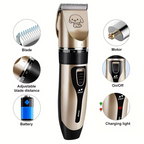 Cordless Pet Hair Trimmer Kit for Dogs and Cats – Electric Precision Grooming Clippers