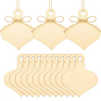 10pcs 4x3in Unfinished Wooden Heart Ornaments for DIY Crafts and Holiday Decorations