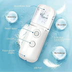 Mistiva Facial Steamer | Nano Mist & USB | Cordless | 30 ml Tank