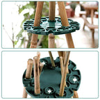 Plant support ring for bamboo poles – Stable climbing aid for tomatoes and climbing plants