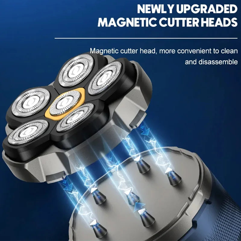 Waterproof 6D Head Shaver