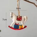 Classic Christmas decoration – Hanging Christmas stockings with moose design