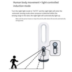LED night light with motion sensor | 2-in-1 night light & flashlight | Rechargeable & emergency light | Twilight sensor