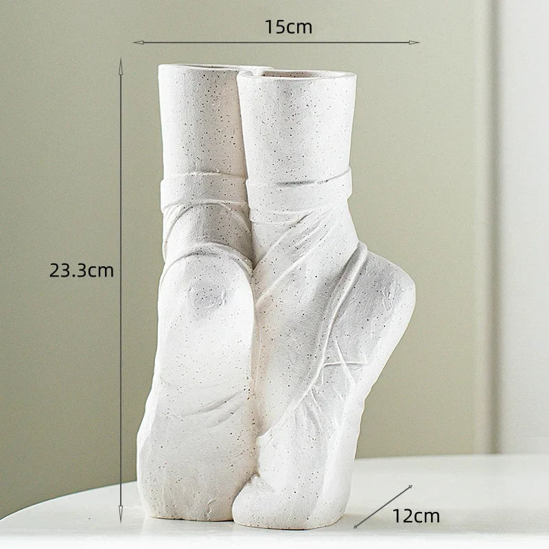 Artistic Ballerina Ceramic Vase