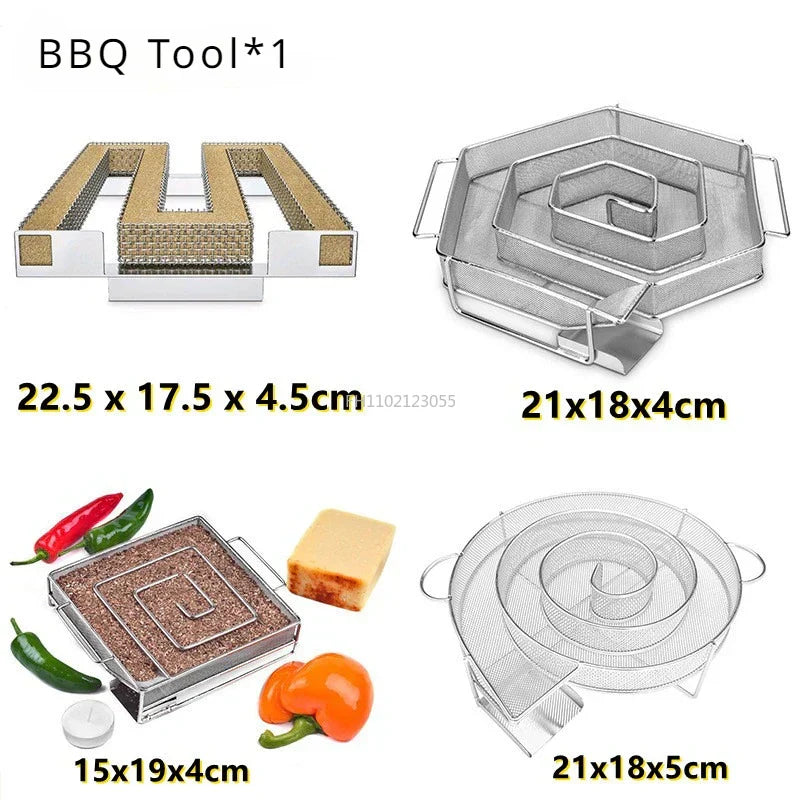 Räuchinox Cold Smoke Generator | Stainless Steel & Durable | Up to 10h Smoke | For Grill & Smoker
