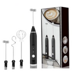 Portable USB Electric Milk Frother Handheld Coffee Whisk and Mini Food Blender