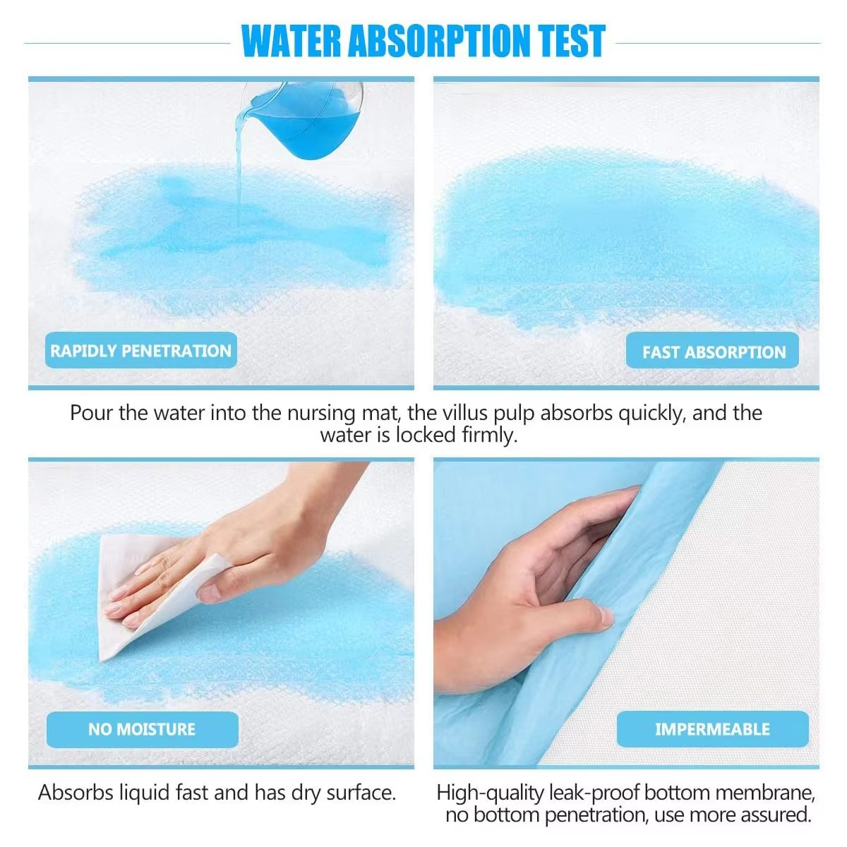 30-Pack Super Absorbent Disposable Urine Pads for Pets and Elderly Care, 13 x 18 Inches