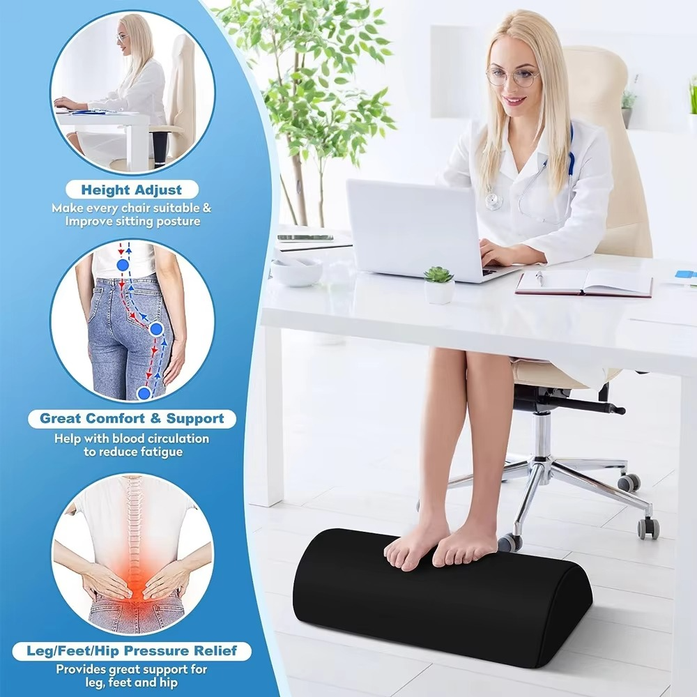 Ergonomic Feet Pillow – Under-Desk Foot Rest Cushion for Office & Home