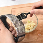 Steel strength of garlic pressing in your kitchen!