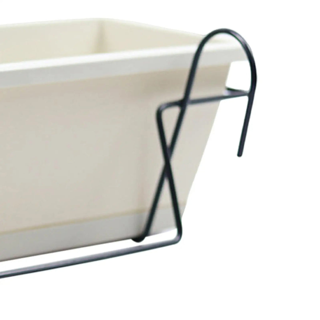 Plantivo Railing Planter Box | With Hooks & Drain Tray | 8L Capacity | Weatherproof