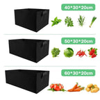 Florabrix Plant Bag | Rectangular Planting Bag Made of Non-Woven Fabric | With Handles & Drainage | For Vegetables, Flowers & Herbs