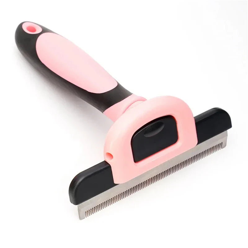FellZart Undercoat Brush for Dogs & Cats | Double-Sided & Replaceable Blade | De-Shedding & Hair Removal