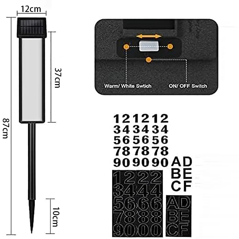 Solar Address Sign Light