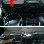 SOLVEX Auto Sunshade | UV Protection & Heat Protection for Front and Rear Windows | Reflective Aluminum Foil | Universally Compatible