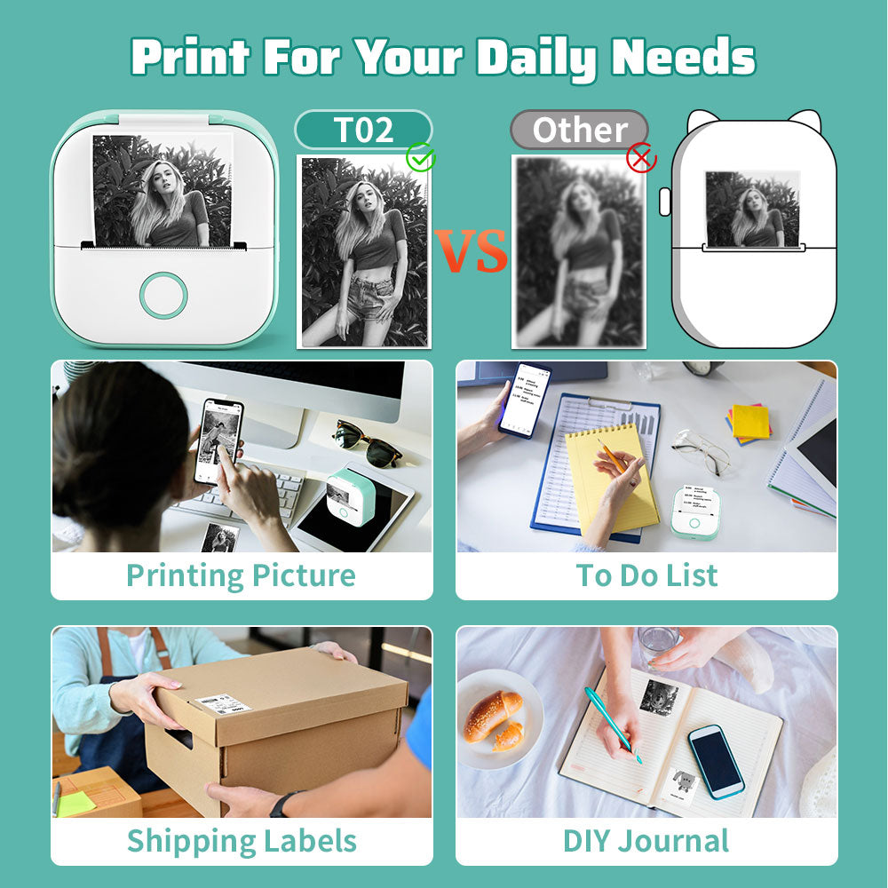 PocketPrint Mini – Portable Thermal Photo Printer Without Ink