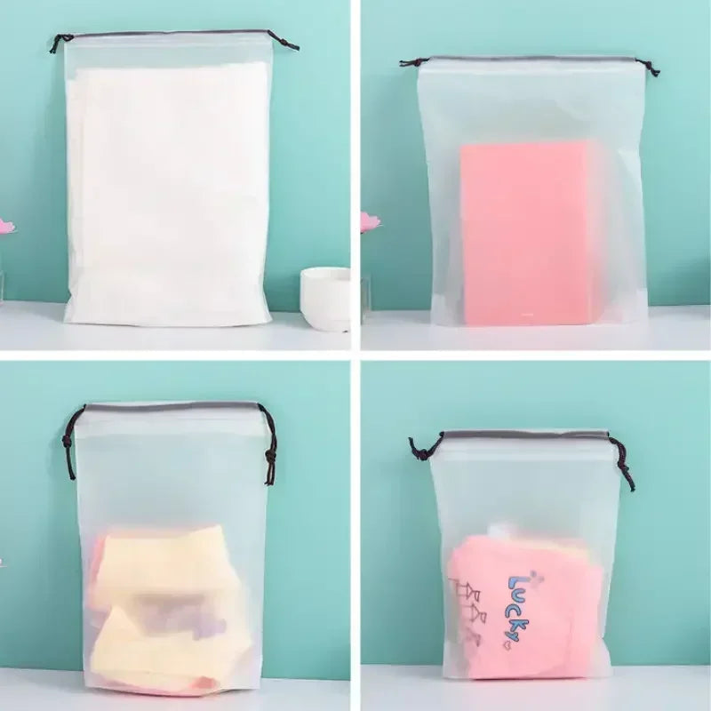 Travix Shoe Bag Set | Waterproof & Transparent | Pack of 10 | For Travel & Everyday Use