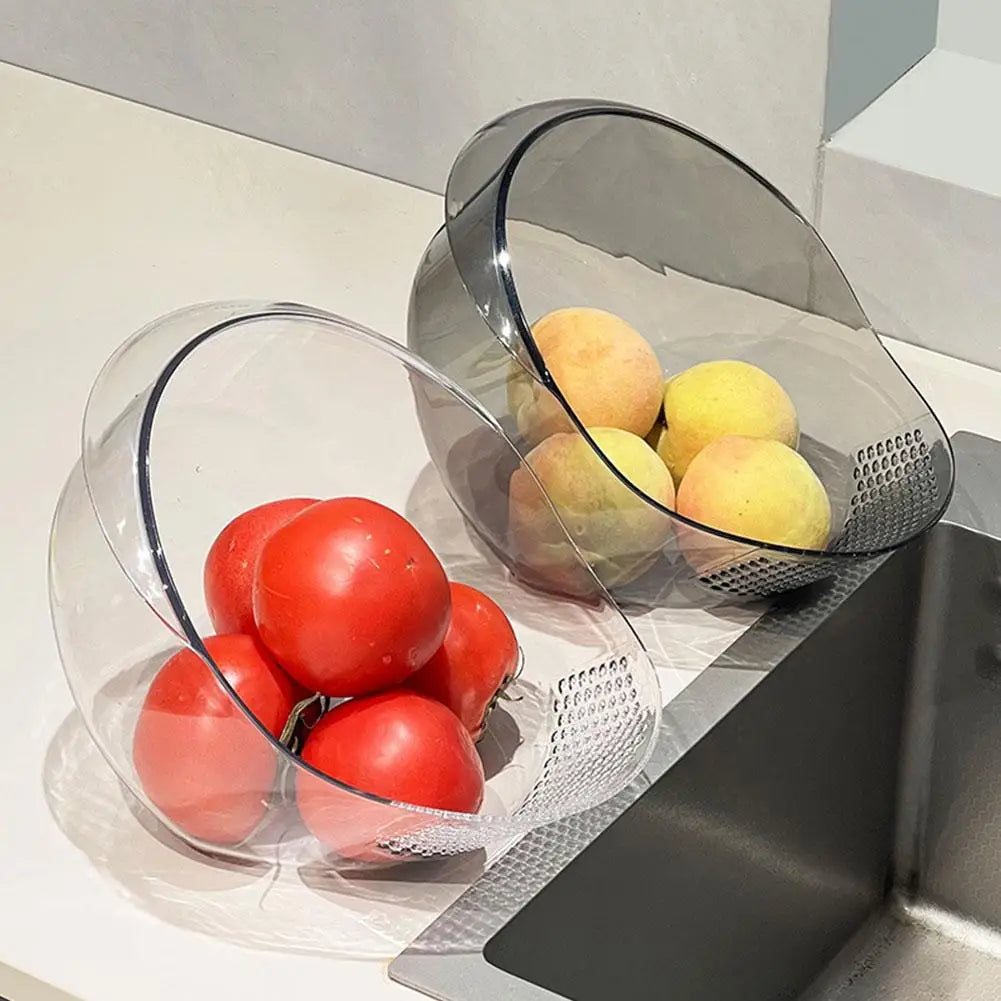 Veggie & Fruit Wash Easy Drain Basket with 3-in-1 Rinsing and Draining