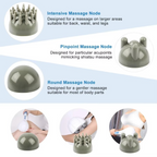 Handheld Electric Percussion Massager with Dual Vibration for Full Body Relief