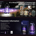 Mosquito lamp Lumava Pro | 4-in-1 Camping light with insect killer & SOS function | Rechargeable with USB-C & 2000 mAh battery