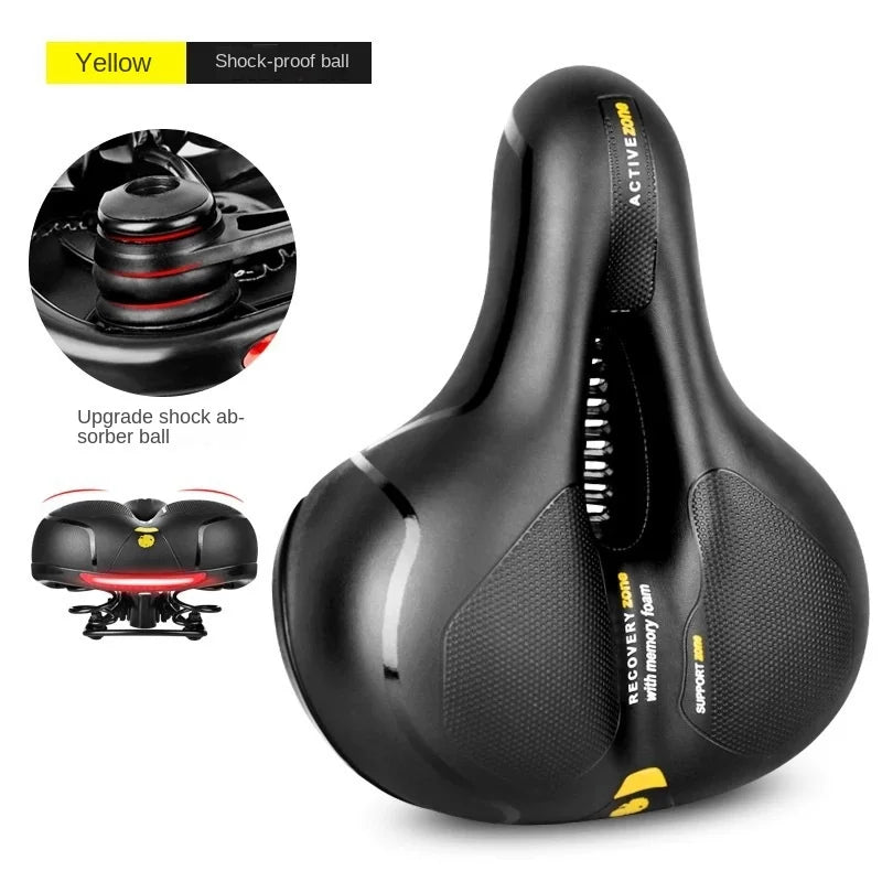 Comfortable Hollow Breathable Bicycle Saddle for MTB and Road Bikes - Shock-Absorbing Bike Seat for Long Distances