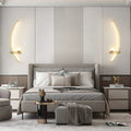 Contemporary Edge Wall Lamp – Black & Gold Indoor/Outdoor Lighting for Modern Spaces