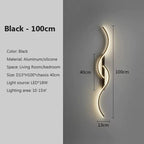 LumiStripes | Modern LED Wall Lamp | Minimalist Wall Lamp in Stripe Design | Indoor Lighting for Bedroom & Living Room