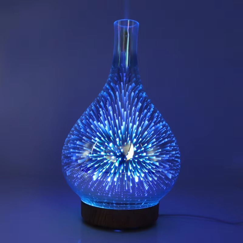 Premium 3.3oz Glass Essential Oil Diffuser & Humidifier for Peaceful Interiors