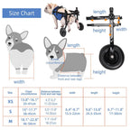 Vetalino Dog Wheelchair for Small Dogs | Adjustable Rehab Cart | Lightweight & Stable | Mobility Aid for Walking Problems