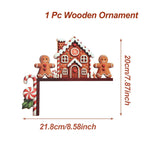 Christmas Wooden Decoration FrostiHome | Santa Claus & Snowman | Wooden Door Sign & Corner Decoration | Christmas & New Year 2026