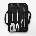 Stainless Steel BBQ Grill Tool Set with Carrying Case