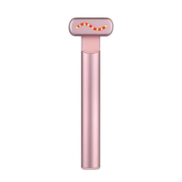 EMS Red Light Therapy Facial Wand with Microcurrent Skin Tightening and Eye Massage