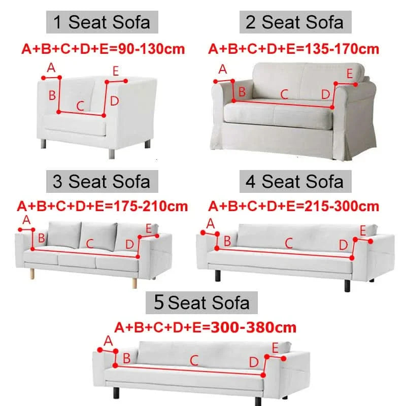 CushionWrap - Elastic, non-slip sofa covers