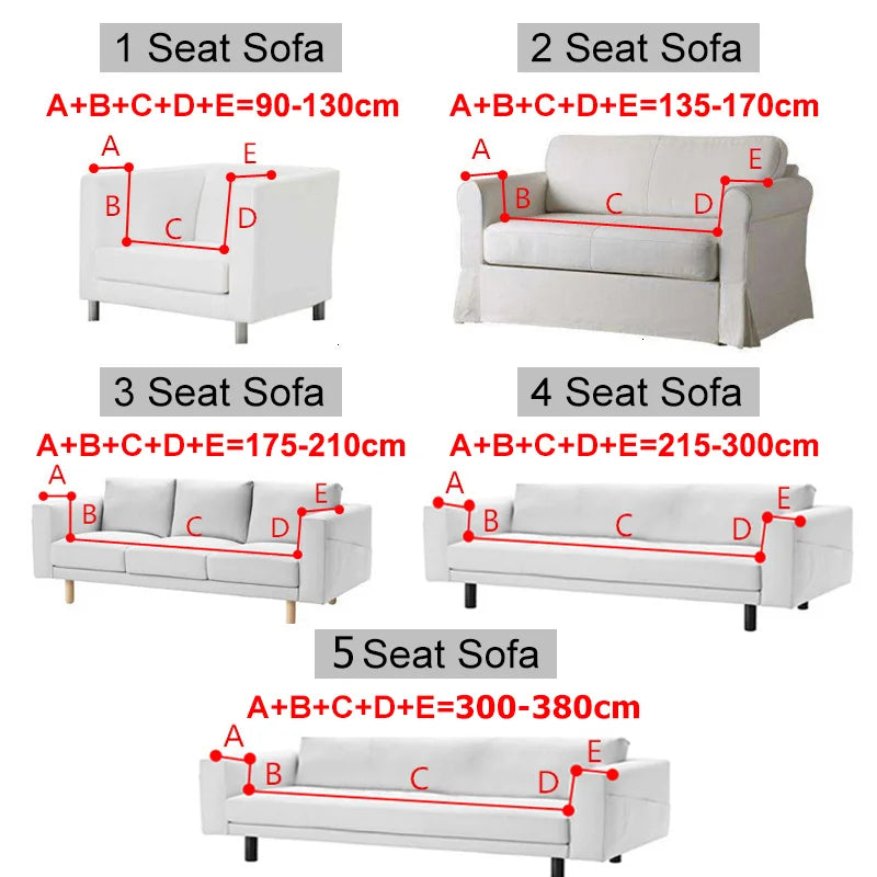 Sofalino Stretch | Elastic Sofa Cover | Jacquard Design | For 1–4 Seater & L-Shape