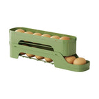 Egg Box RolloMaxx | 4-Tier Egg Organizer | Space-Saving & Self-Rolling | Transparent Design