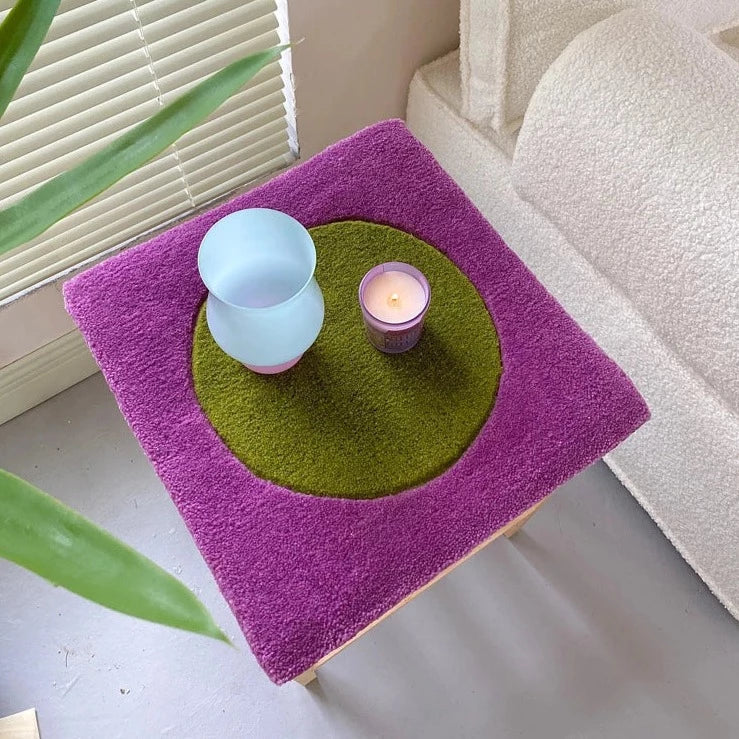 Dot in Square Block Rug