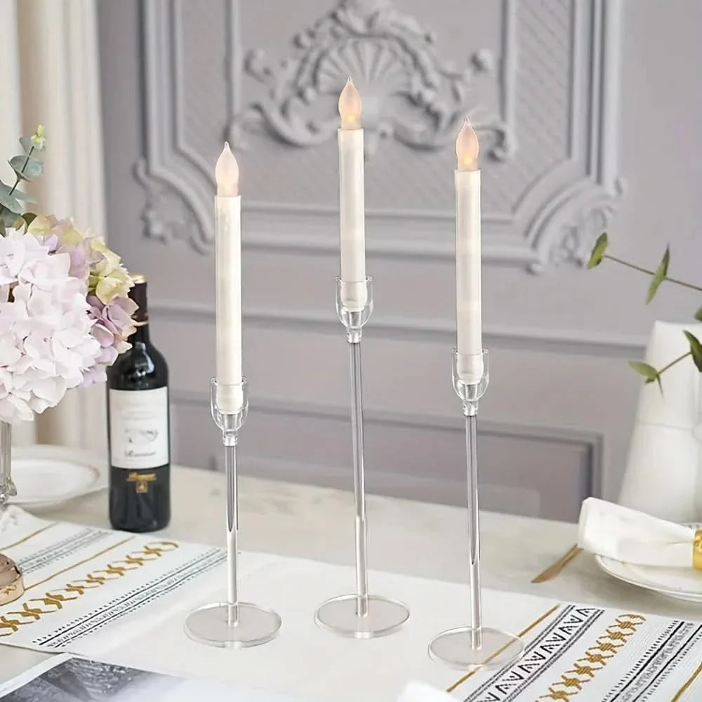 LumenAcry Acrylic Candle Holder Set (3-piece)