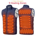 Heated jacket with 9 heating zones | USB heat jacket for women & men | Graphene heating technology for outdoor, camping & sports | ThermoVenture