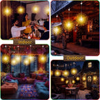 Lunaris Solar Fireworks Fairy Lights | 5×90 LEDs | 8 Modes & Remote Control | IP65 Waterproof | Garden, Terrace & Christmas