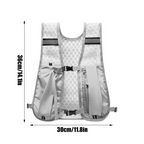 Running Hydration Vest With Reflective Strips And Breathable Mesh Design