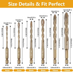 Titanium Steel Cross Drill Bit