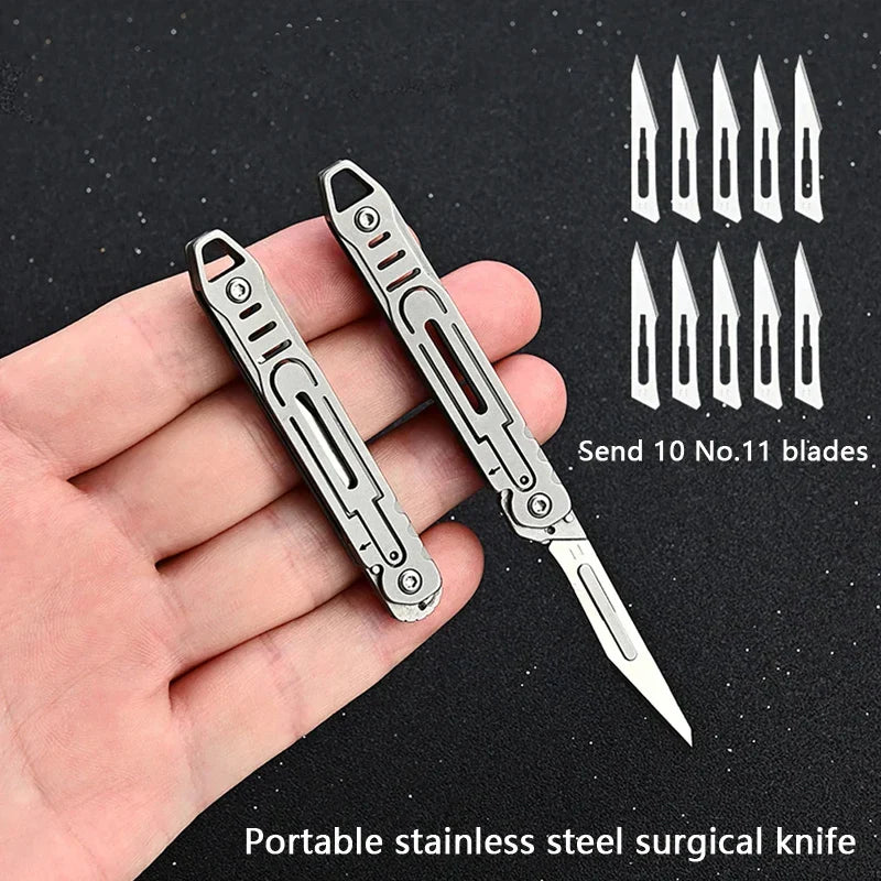 Replaceable Blades Foldable EDC Knife