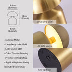 LumoVerde LED table lamp | Rechargeable | 3 color temperatures & touch dimmer | 4W | 5V