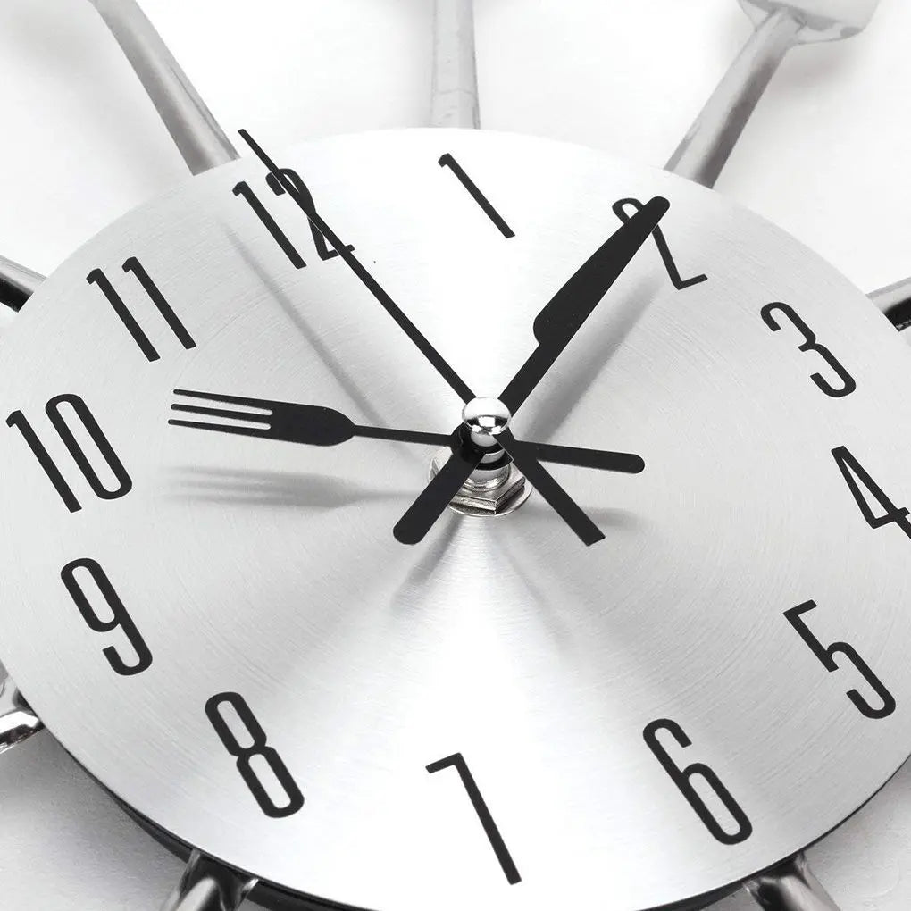 Kitchen wall clock that draws attention