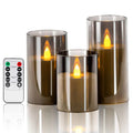 Realistic LED candles with atmospheric flame effect