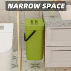 Binova Mini Trash Can | With Lid | Hanging & Wall Mounted | Compact & Odor Blocking | For Kitchen, Bathroom & Office