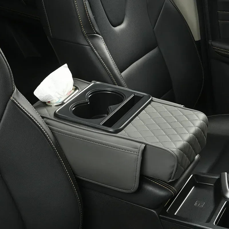 Console Craft Multi-Pocket Car Armrest Pad