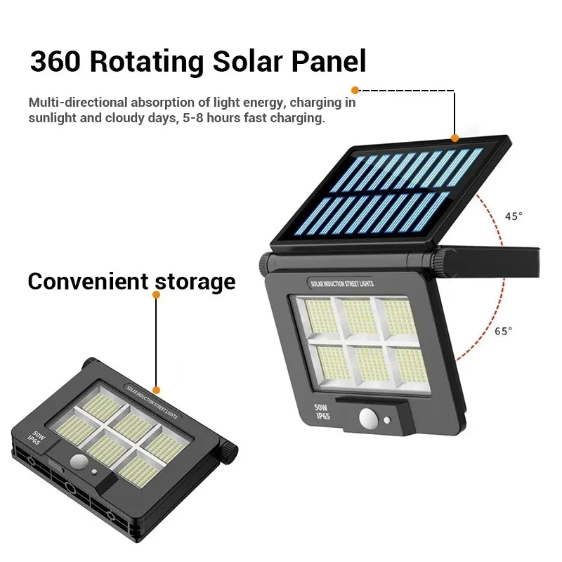 EcoBright SolarWall Light | Efficient & Weatherproof | 6000K Cool White Light | For Outdoor Walls & Gardens