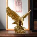 Resin Golden Eagle Statue Art Animal Model Collection Ornament Home Office Desk Feng Shui Decor Figures simple